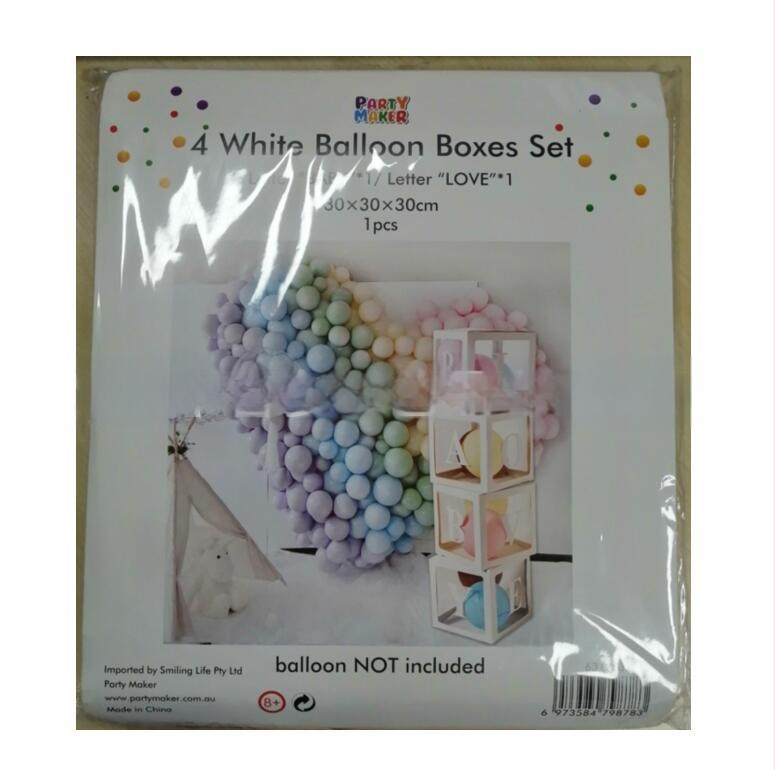 LOVEBABY Priehľadný balónový box – Narodeninové pozadie a dekorácia na stenu pre detskú oslavu
