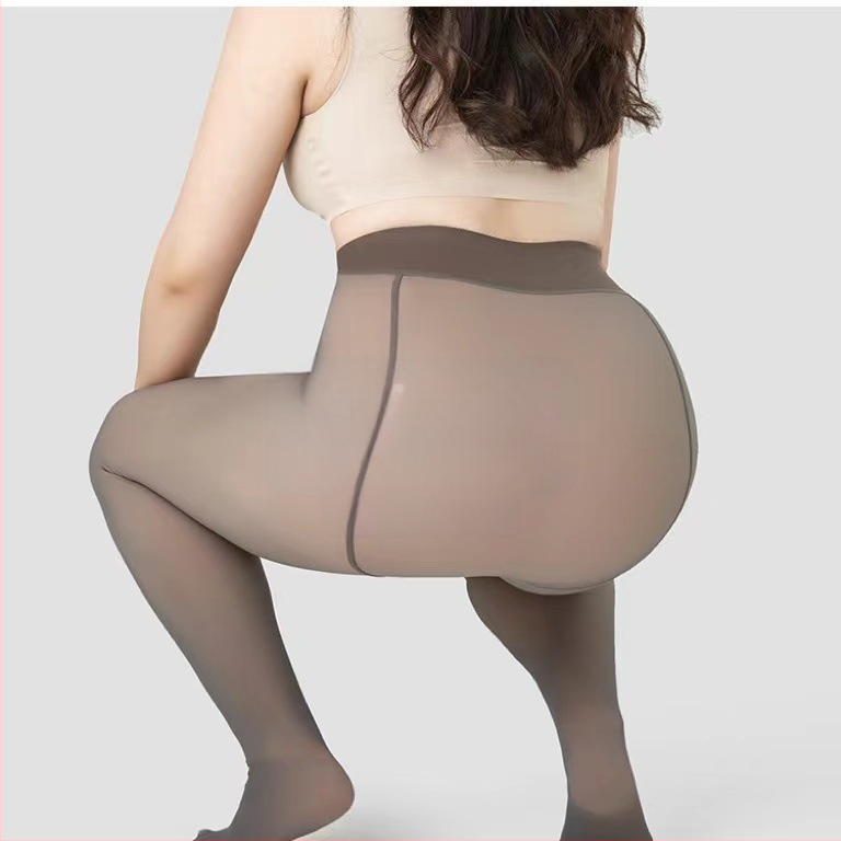 Nailoninės pėdkelnės, vienos spalvos, storinančios, viso ilgio