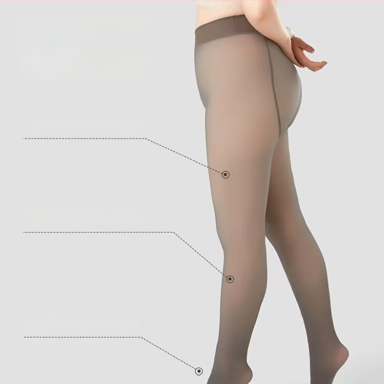 Nailoninės pėdkelnės, vienos spalvos, storinančios, viso ilgio