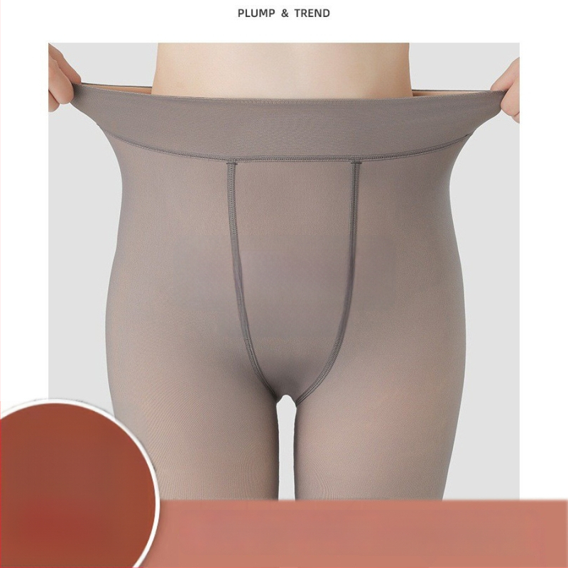 Nailoninės pėdkelnės, vienos spalvos, storinančios, viso ilgio