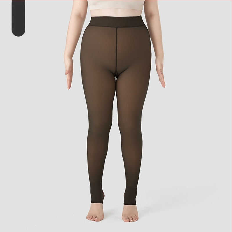 Nailoninės pėdkelnės, vienos spalvos, storinančios, viso ilgio