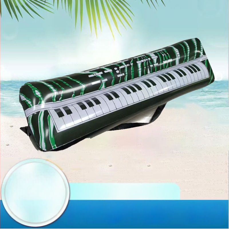 Nafukovacia PVC elektronická klávesová hračka, vhodná pre chlapcov aj dievčatá vo veku 7–14 rokov, balenie OPP