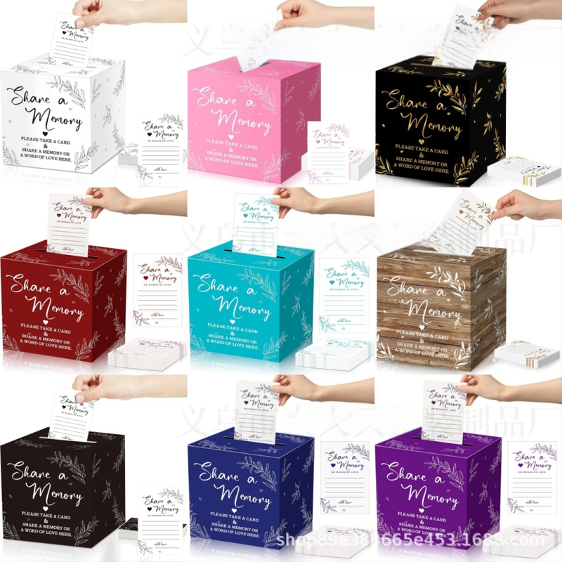 Pamätná krabička na kartičky, Materiál: Jammed, Štýl: Moderná jednoduchosť, Spracovanie: Tlač, Darček k narodeninám, maturite a párty