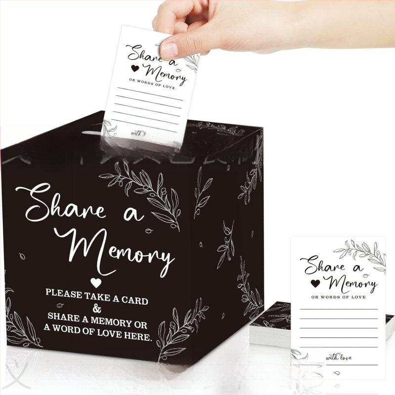 Pamätná krabička na kartičky, Materiál: Jammed, Štýl: Moderná jednoduchosť, Spracovanie: Tlač, Darček k narodeninám, maturite a párty