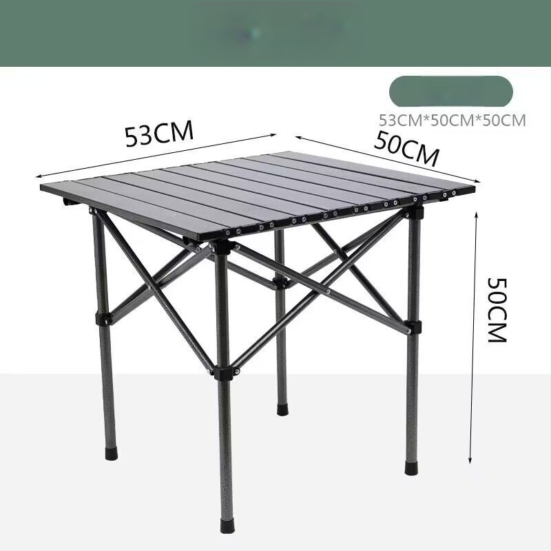 Egg Roll Table — Lauko sulankstomas ilgas stalas kempingui ir kepsninėms, iš anglies plieno, sulankstomas, Egg Roll stilius