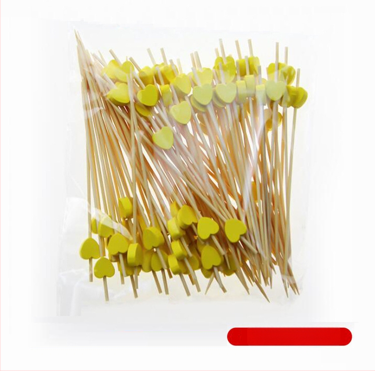 Sada ovocných vidličiek z bambusu — Pre dospelých; Materiál: Bambus; Import: Nie; Značka: Other