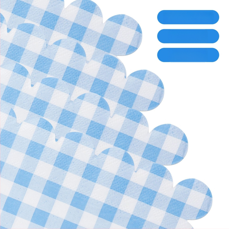 Jednorázové servítky Lace plaid model, 3-vrstvové, 20 ks, celulóza zo virginového dreva