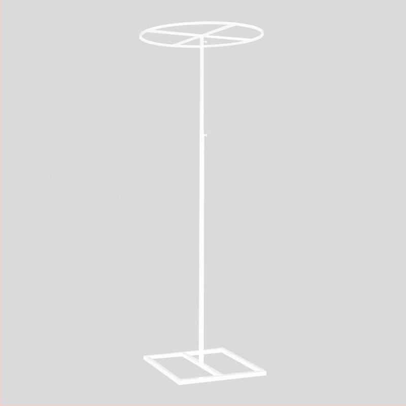 Telekopická železná tyč pre svadobnú záclonu s korálkami – kruhový rám, dekorácia