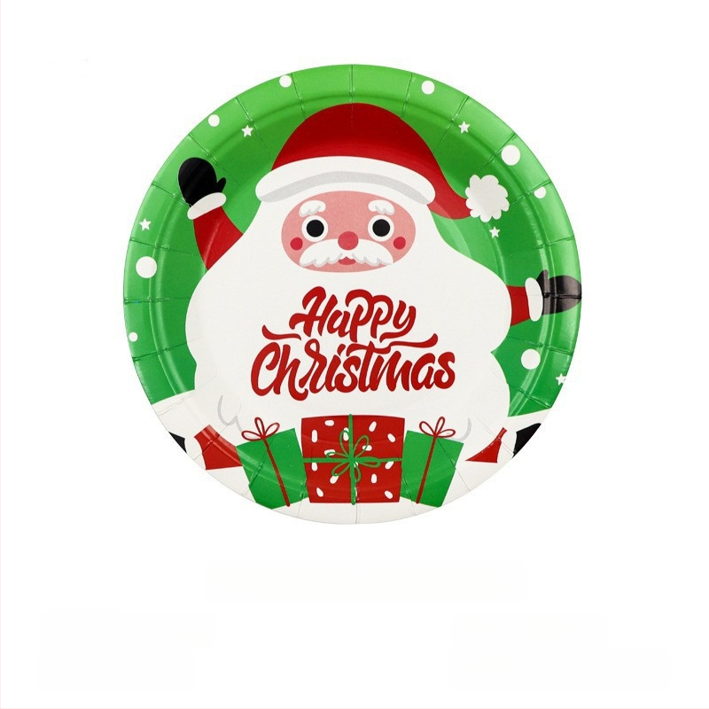 Jednorazový papierový tanier, kruhového tvaru, 400 g papiera, biologicky rozložiteľný, s potlačeným logom