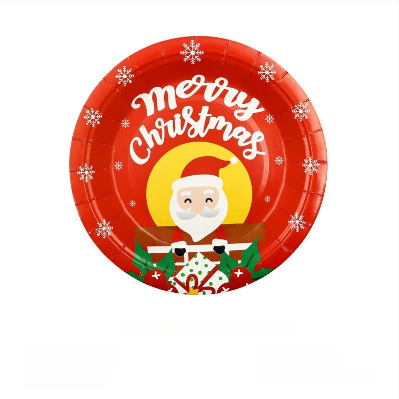 Jednorazový papierový tanier, kruhového tvaru, 400 g papiera, biologicky rozložiteľný, s potlačeným logom