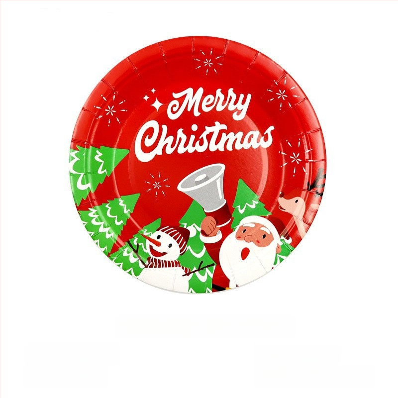 Jednorazový papierový tanier, kruhového tvaru, 400 g papiera, biologicky rozložiteľný, s potlačeným logom