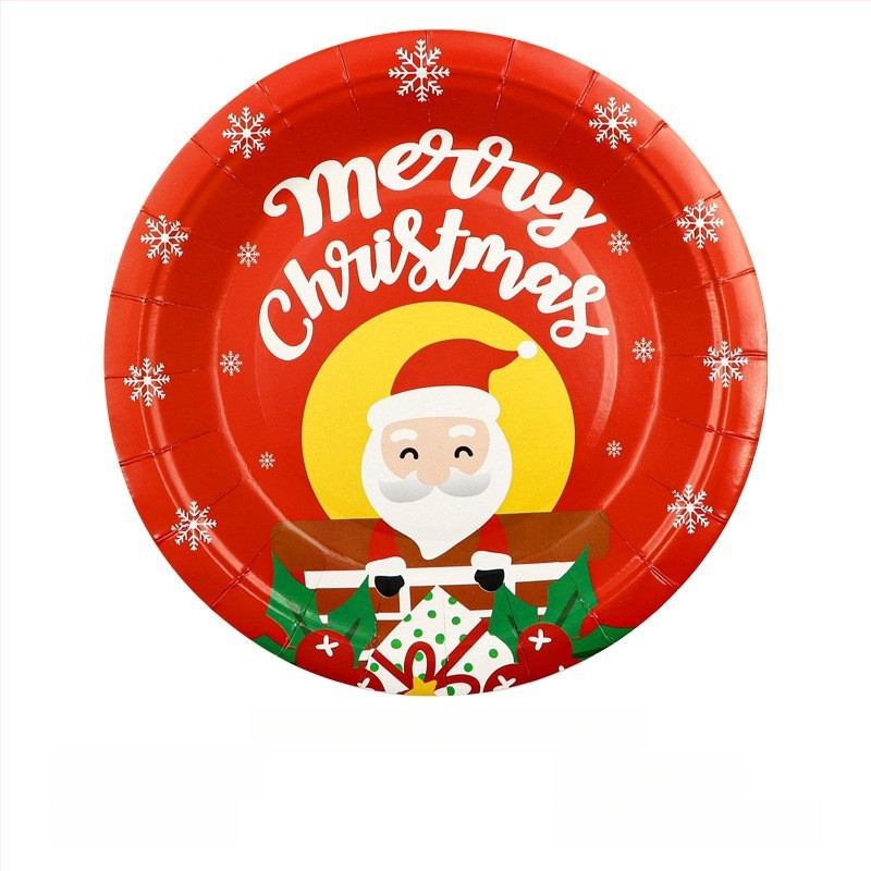 Jednorazový papierový tanier, kruhového tvaru, 400 g papiera, biologicky rozložiteľný, s potlačeným logom