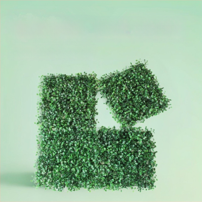 Umelá rastlinná stena s panelom trávy, plastová konštrukcia, model 13336944