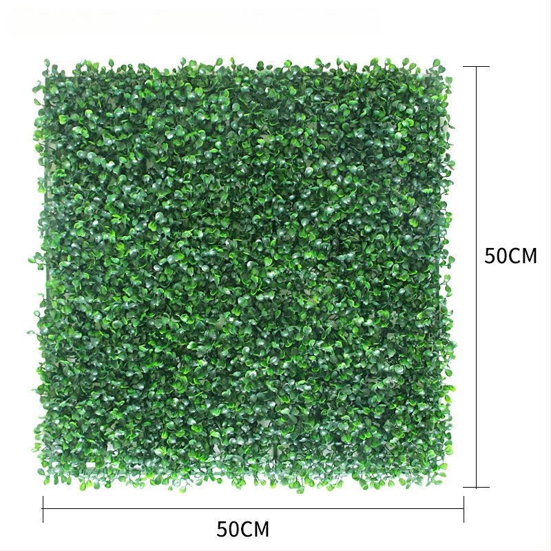 Umelá rastlinná stena s panelom trávy, plastová konštrukcia, model 13336944