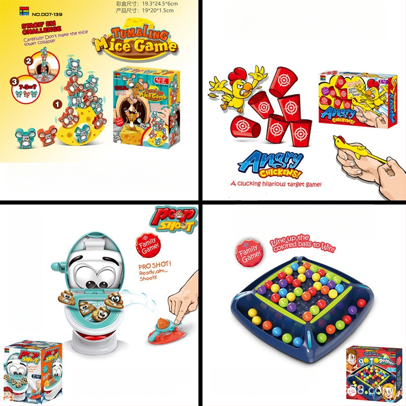 Mitme mängijaga lauamäng katapultiga – interaktiivne vanem-lapse mäng, ABS/PP materjal, vanusegrupp 4–6 aastat