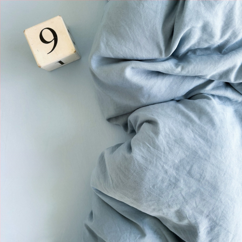 Only Rich umytý bavlnený štvordielny set posteľnej bielizne, jemný k pokožke, reaktívny potisk a farbenie, twill tkanina