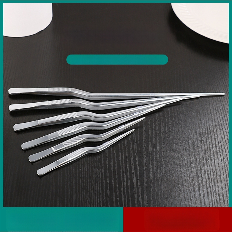 Ausų pincetai pistoleto formos iš nerūdijančio plieno 304, rankena ir galiukas iš nerūdijančio plieno; serija pistoleto formos ir kelio formos pincetai