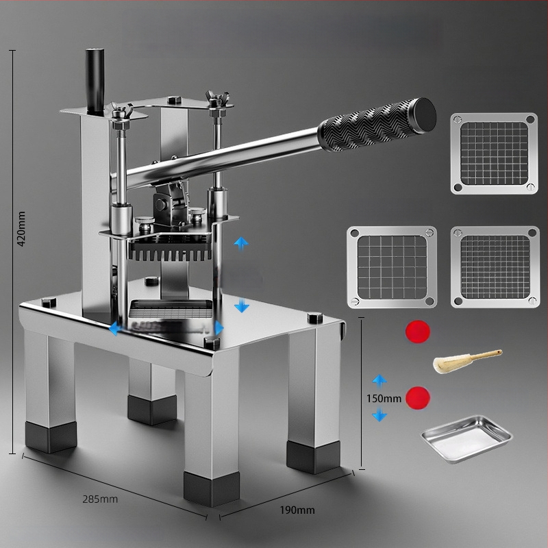 Komerčná viacúčelová krájačka na zeleninu z nerezovej ocele - pre zemiaky, uhorky a mrkvu - Model 6150