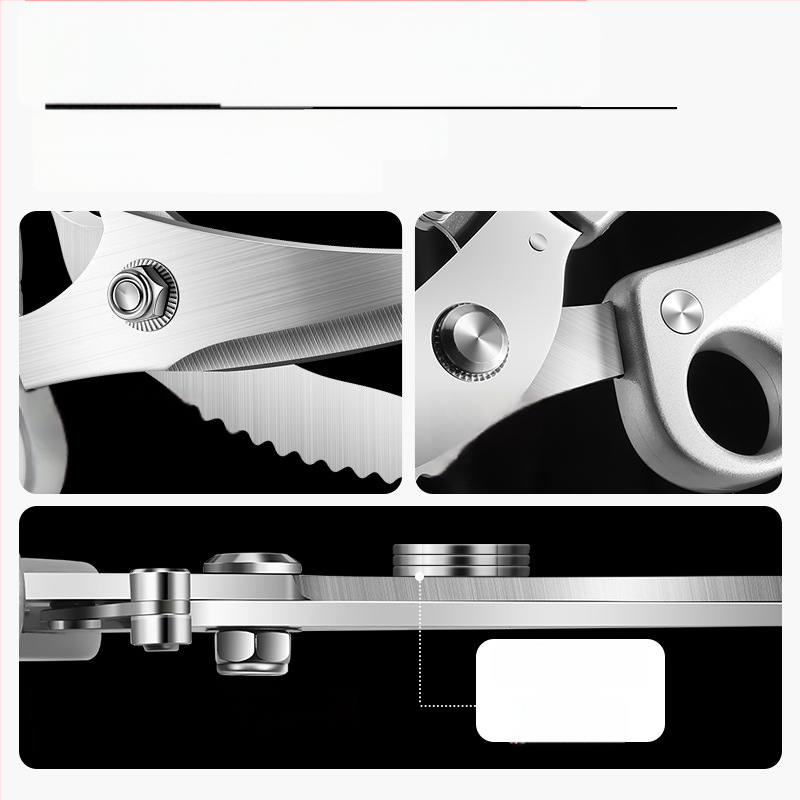 Paisley kuchynské nožnice – nerezová oceľ, potravinárska kvalita, viacúčelové, rezanie kostí