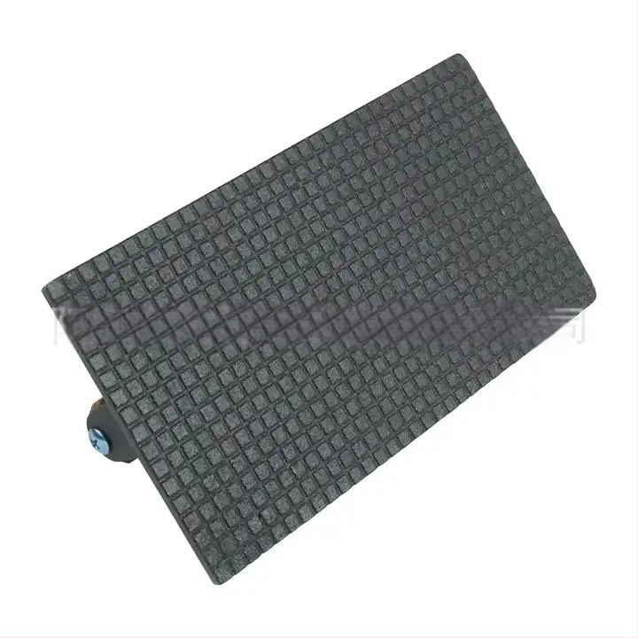 Liatinová doska na lisovanie mäsa, obdĺžniková, s drevenou rúčkou (Značka: HONGXUAN)