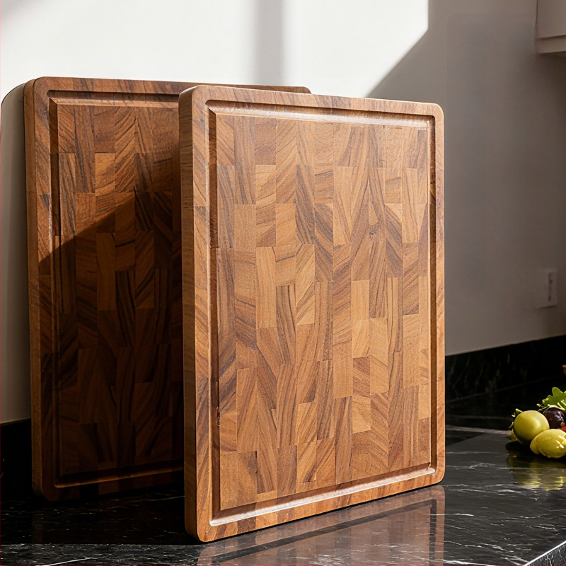 Krájacia doska, Juhoamerický čierny vlašský orech, štvorcová, protišmyková, antický/retro štýl, pôvod Yangjiang