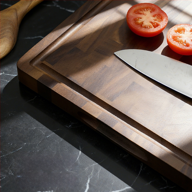 Krájacia doska, Juhoamerický čierny vlašský orech, štvorcová, protišmyková, antický/retro štýl, pôvod Yangjiang