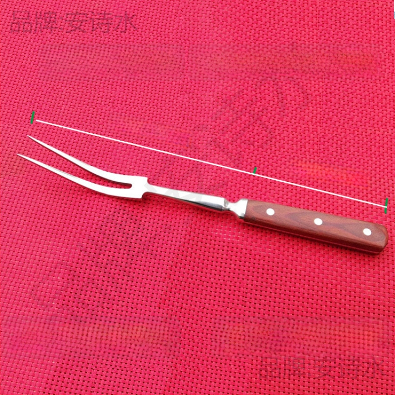 Grilovacia vidlička s drevenou rukoväťou, viacúčelový kuchynský nástroj, kód 3tb5q22i, značka An shishui