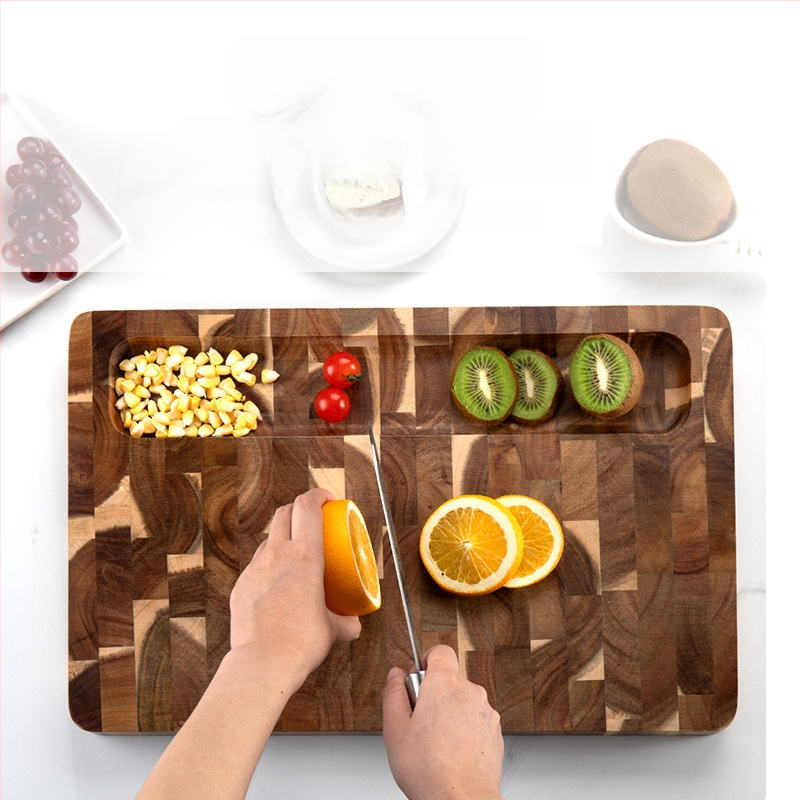 Doska na krájanie z akáciového dreva – antibakteriálna, baktériostatická, moderný minimalistický štýl, Tianjiao TJ396