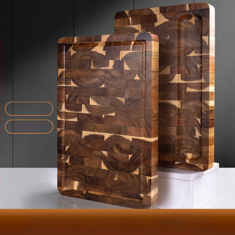 Doska na krájanie z akáciového dreva – antibakteriálna, baktériostatická, moderný minimalistický štýl, Tianjiao TJ396