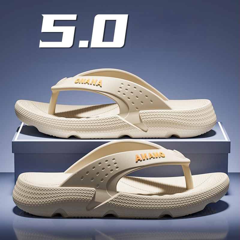 Pánske žabky, protišmykové, s otvoreným prstom, EVA vrchný a podrážka, hrubá injekčne tvarovaná podrážka, letná plážová obuv (Summer 2025)