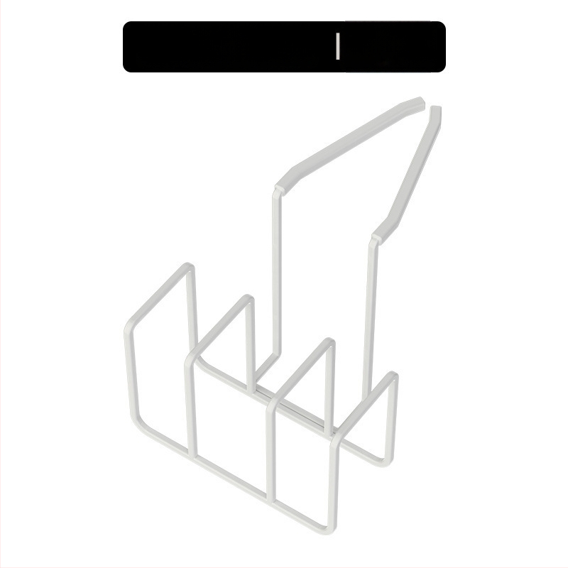 Organizér kuchynskej drezy s držiakom na špongiu a handru na riad, multifunkčný odkvapkávací regál, z kovu železa a silikónu