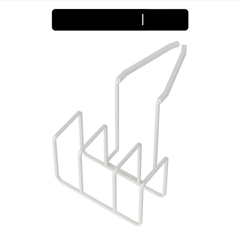 Organizér kuchynskej drezy s držiakom na špongiu a handru na riad, multifunkčný odkvapkávací regál, z kovu železa a silikónu