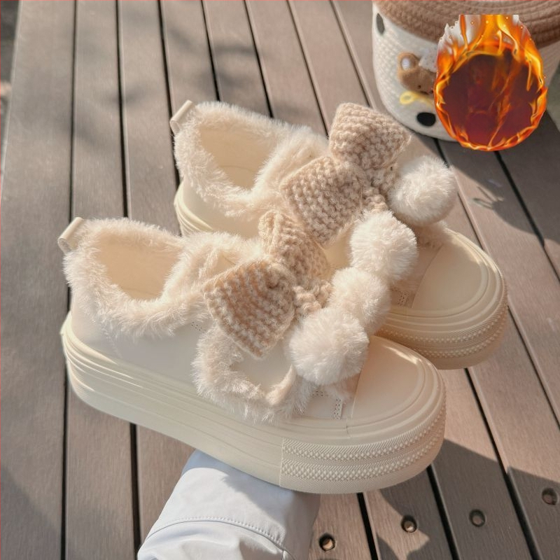 Dámske slip-on tenisky s vrchným dielom z umelej kože, gumová podrážka, teplá bavlnená vložka, nízky členok