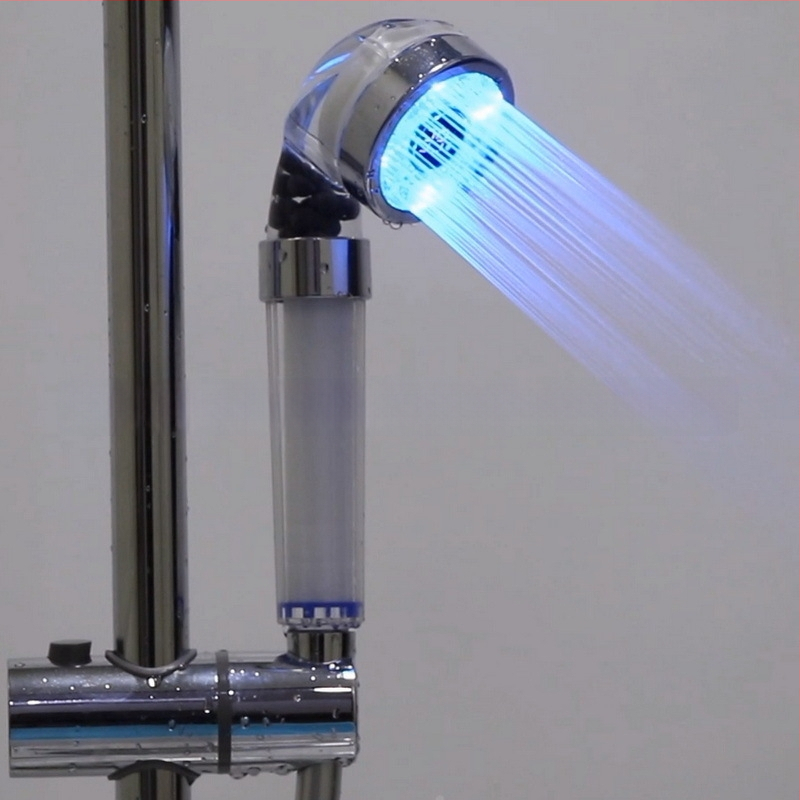 Ručná sprcha s displejom teploty, filtr PP bavlna, regulátor tlaku, digitálna regulácia teploty, model 8008-S23-3