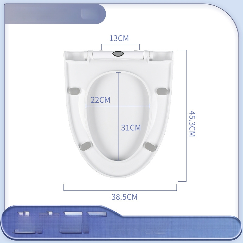WC veko s V-tvarou, demontáž jedným stlačením, tiché zatváranie, PP materiál, nastaviteľný rozstup montážnych otvorov 11–21 mm