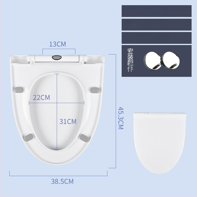 WC veko s V-tvarou, demontáž jedným stlačením, tiché zatváranie, PP materiál, nastaviteľný rozstup montážnych otvorov 11–21 mm