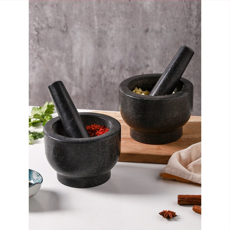 Cesnakový hmoždíř a pestík, ručne tradičné multifunkčné brúsenie na cesnak a bylinky