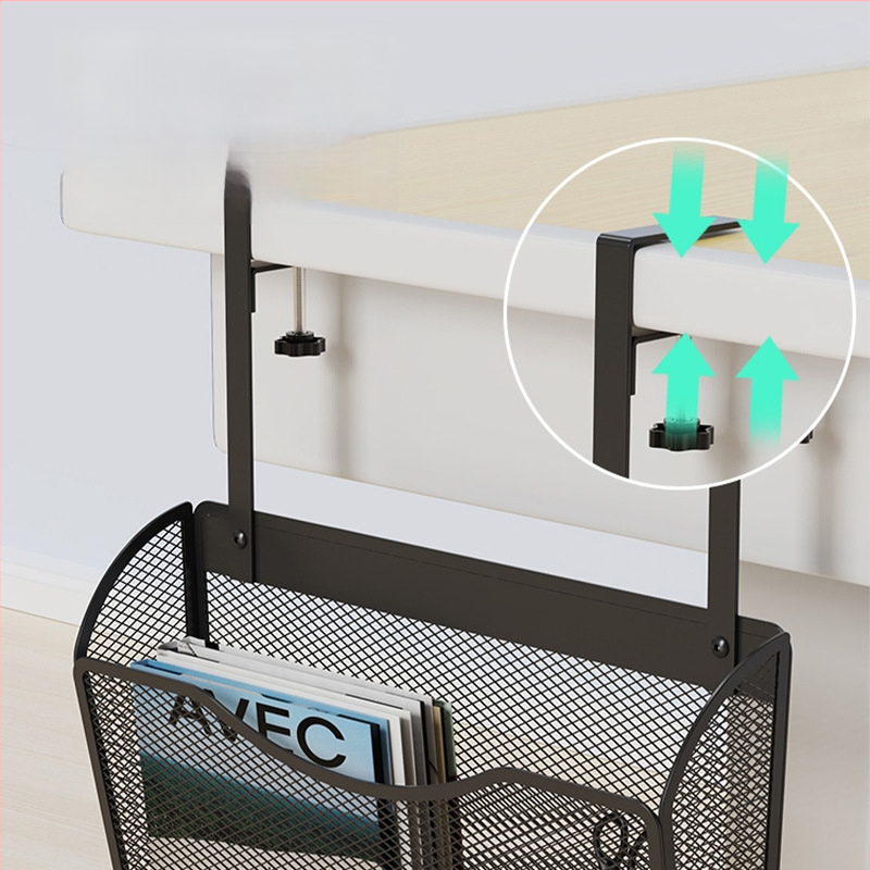  Kovový regál na dokumenty pod stolom, 1 úroveň, tlačené logo, možnosť prispôsobenia