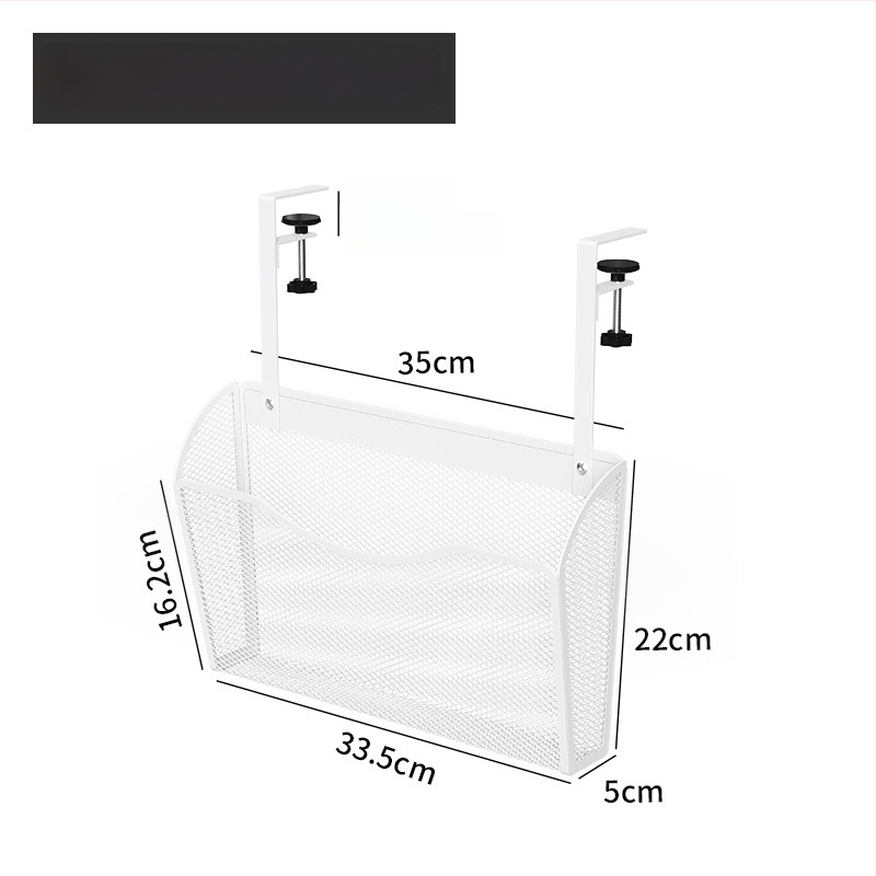  Kovový regál na dokumenty pod stolom, 1 úroveň, tlačené logo, možnosť prispôsobenia