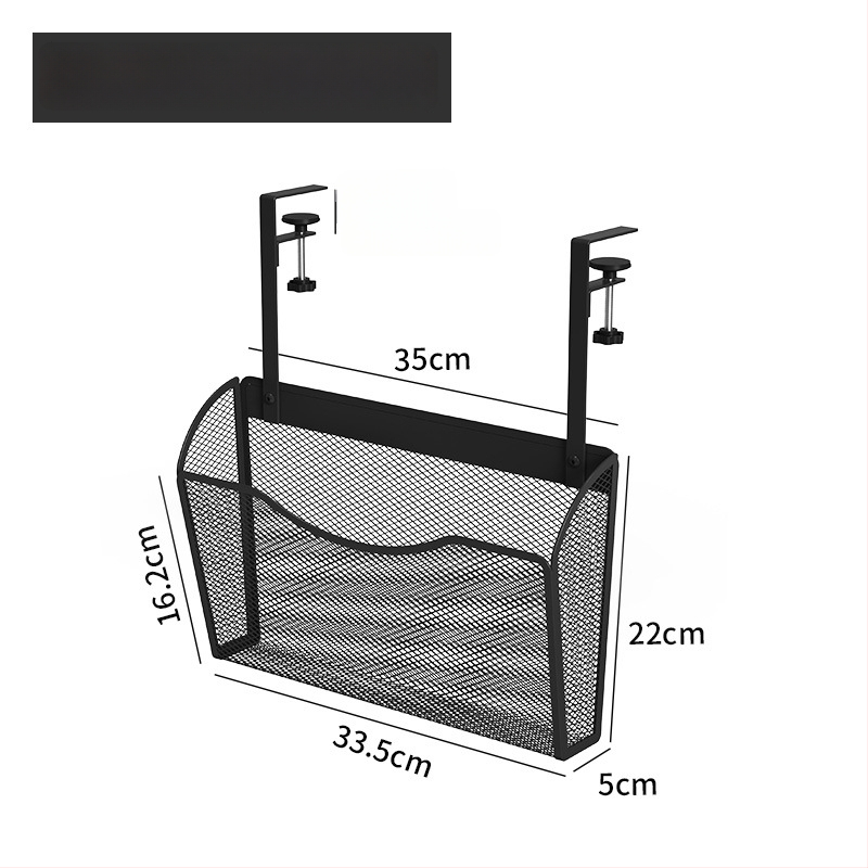  Kovový regál na dokumenty pod stolom, 1 úroveň, tlačené logo, možnosť prispôsobenia