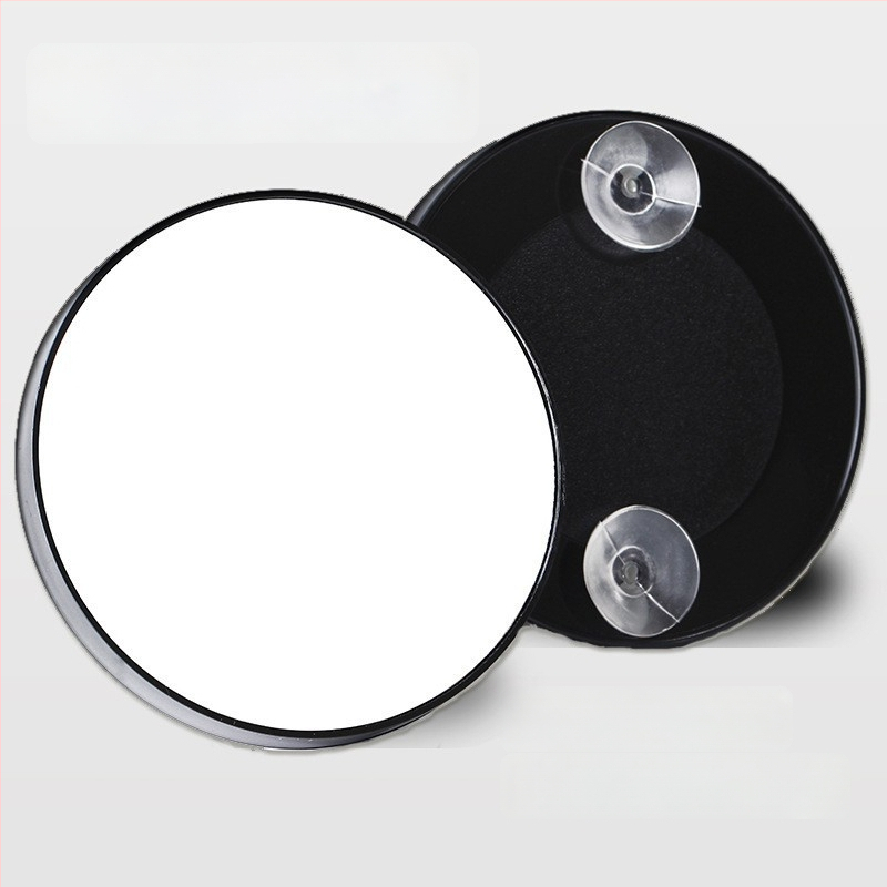 Makiažo veidrodėlis su ABS rėmu, aliuminio veidrodėlis, trilypis sulankstomas dizainas, ištraukiamas kabliukas, logotipas atspausdintas