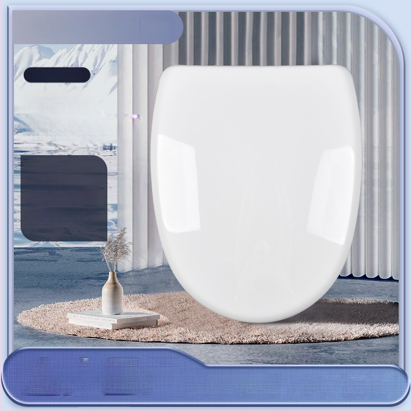 Kryt na WC s univerzálnym prispôsobením, jednorazové rýchle uvoľnenie, U-tvarovaný kryt, tlmené pomalé zatváranie, PP doska, vzdialenosť otvorov 11 cm, nastaviteľné montážne diery