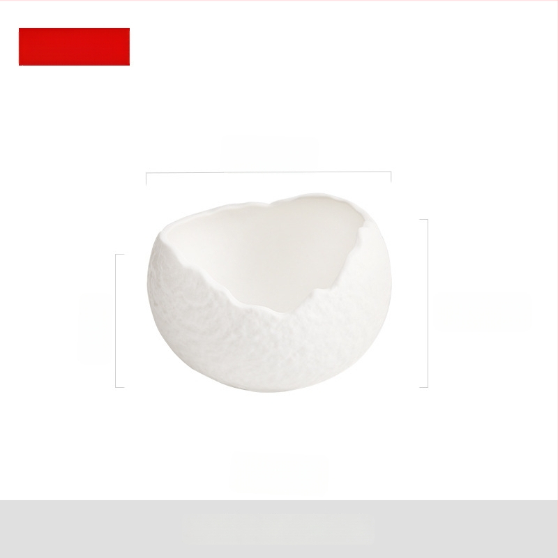 Porcelánová miska s nepravidelným tvarom, moderný minimalistický štýl, vhodná do mikrovlnky, na polievky, dezerty a ovocné šaláty