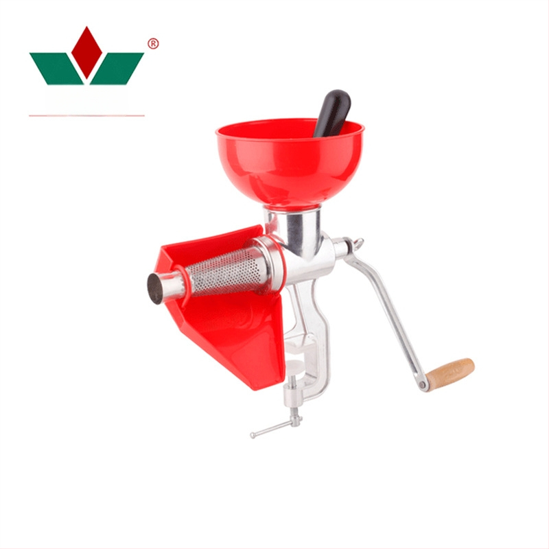 Ručný odšťavovač FP-5 na ovocie a zeleninu, hliníkové telo, značka Clivia