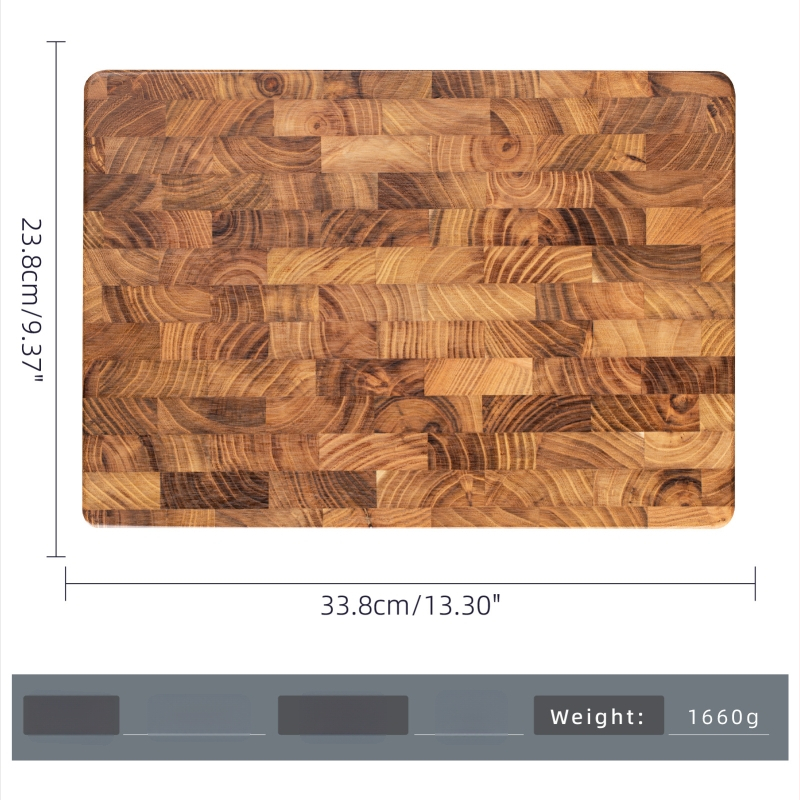 Drevená doska na krájanie – obdĺžniková, obojstranná, na domáce použitie