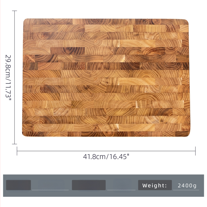 Drevená doska na krájanie – obdĺžniková, obojstranná, na domáce použitie