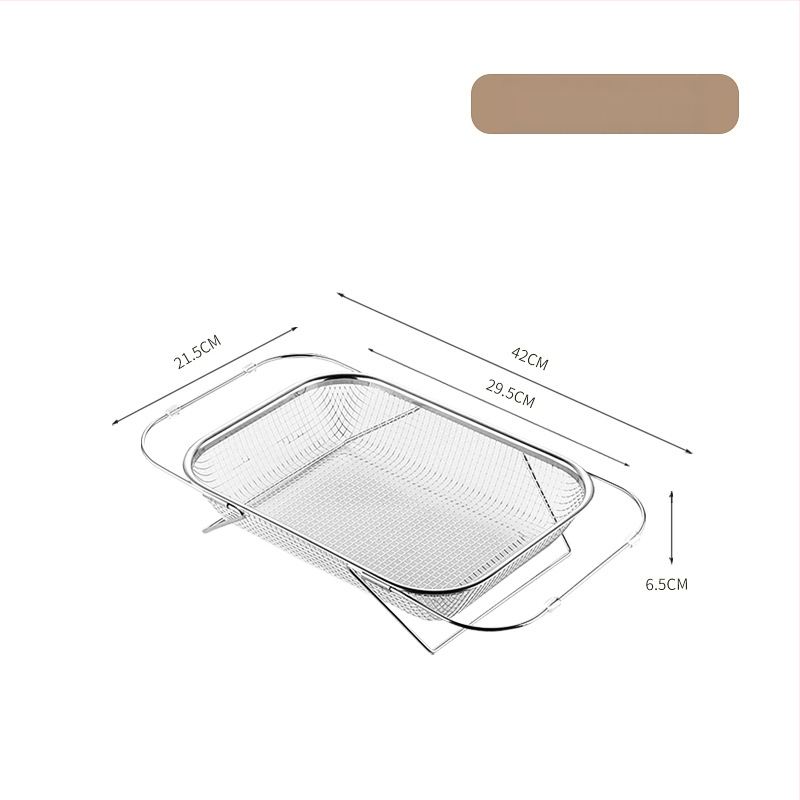 Telescopický nerezový kôš na odkvapkávanie pre drez — moderný dizajn, možnosť prispôsobenia, súkromná značka vhodná