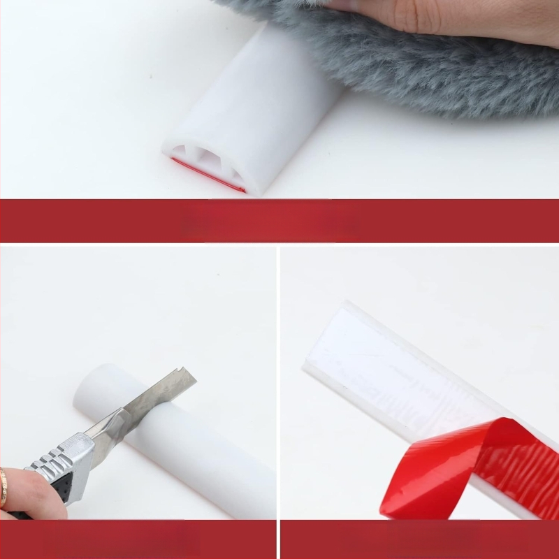 Jinqilai cezhraničná kúpeľňová vodotesná L‑tvarová samolepiaca tesniaca páska na podlahu a dosku