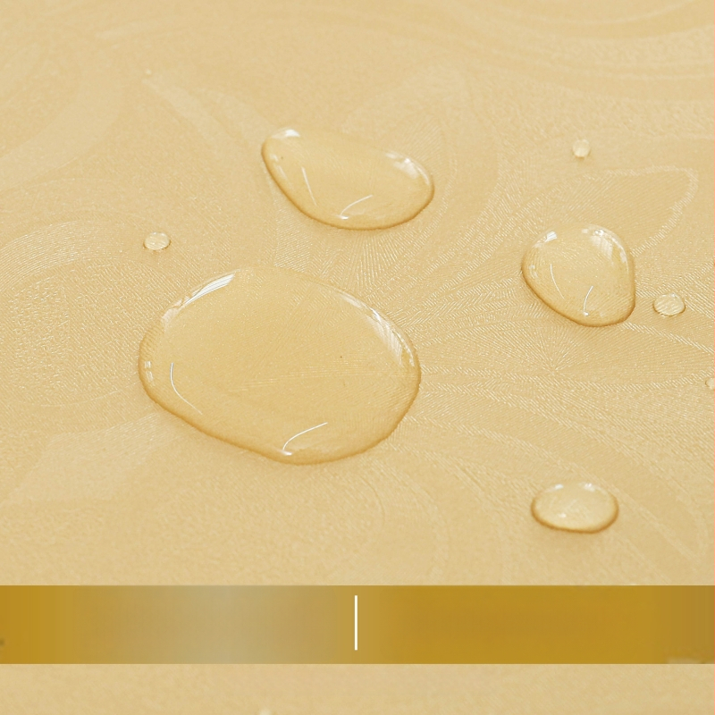 Okrúhly obrus z polyesteru, vodotesný, prachotesný, s rastlinným motívom, moderný minimalistický štýl