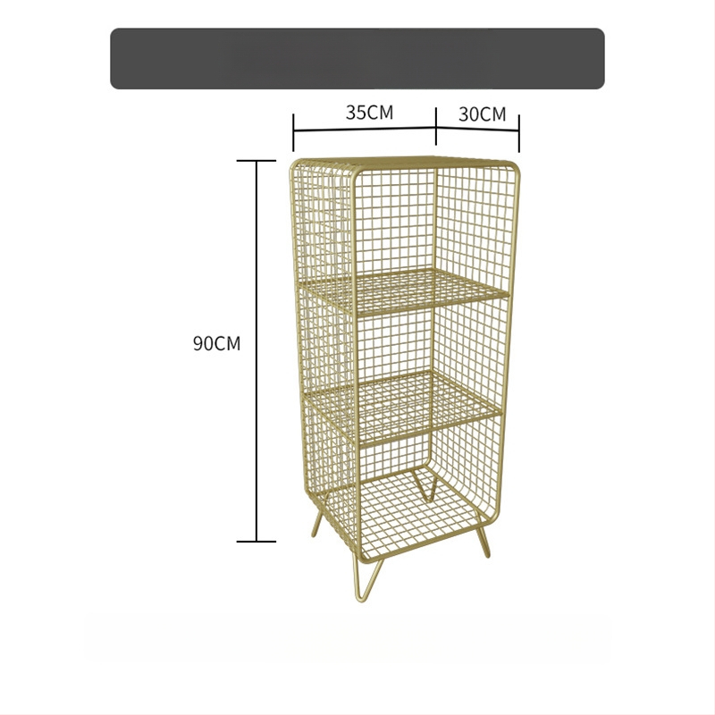 Kovový nočný stolík s mrežovým úložným priestorom pre spálňu, vrchný diel zo bridlice – multifunkčné, vyžaduje zostavenie